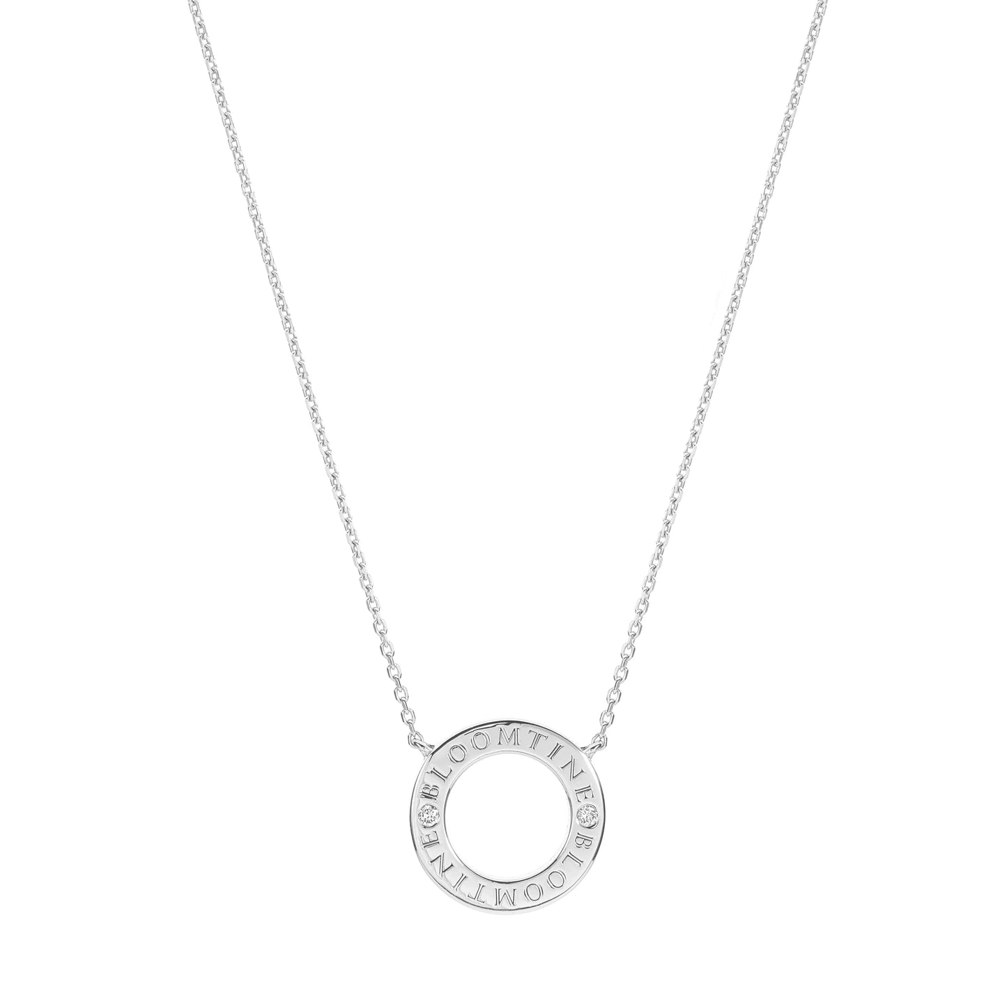 Mini Halo Wings™ Sterling Silver Diamond Angel Necklace image 8