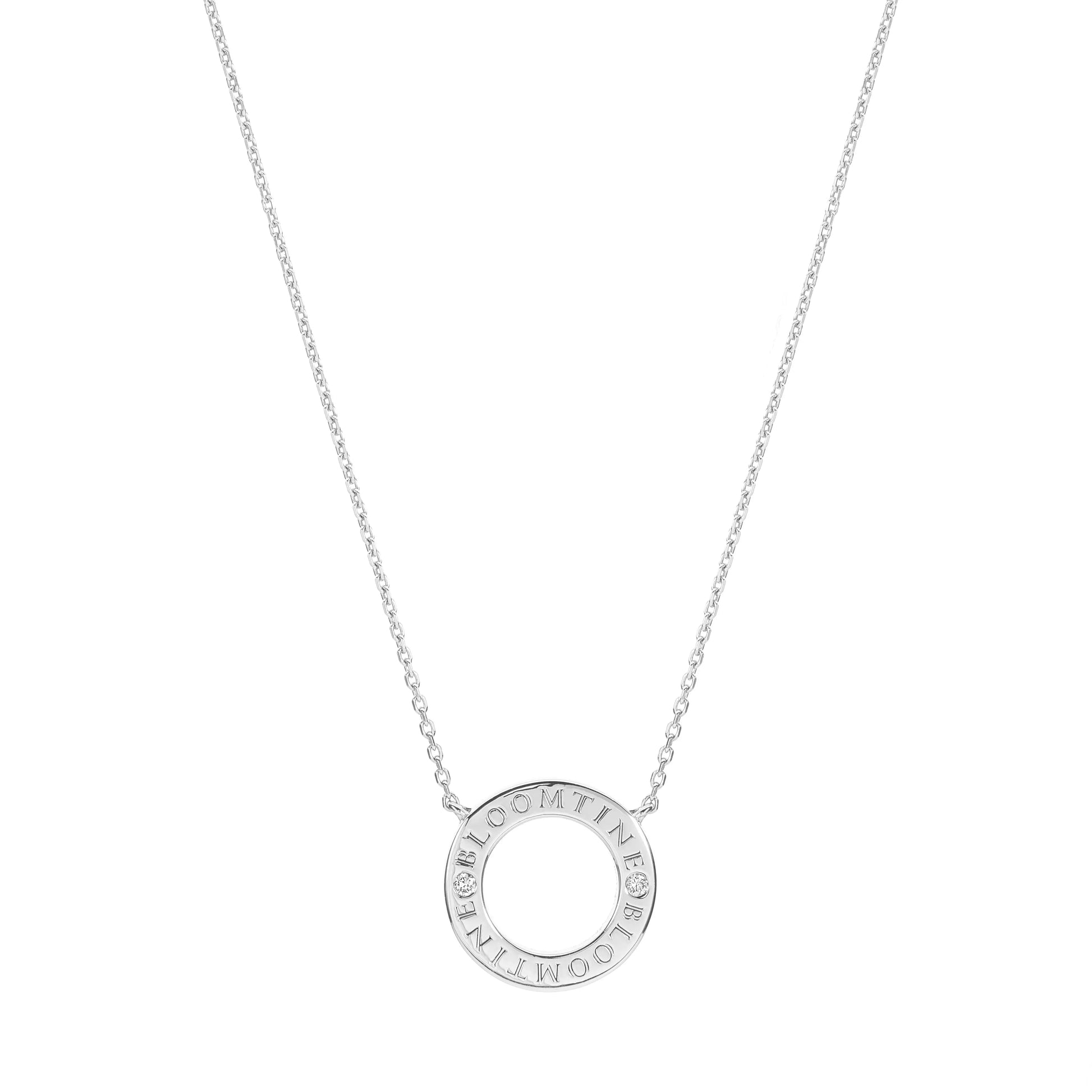 Mini Halo Wings™ Sterling Silver Diamond Angel Necklace image 8