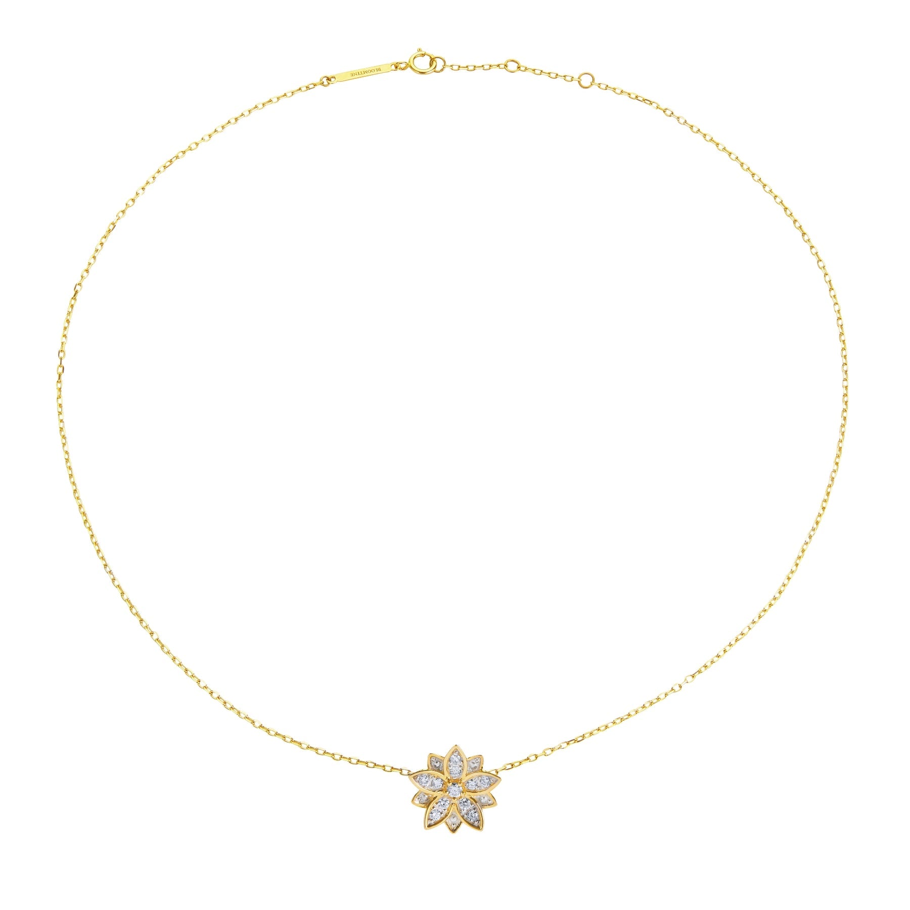 Eternal Bloom™ 14K Gold Diamond Flower Choker / Necklace BLOOMTINE | Earth Angel HQ
