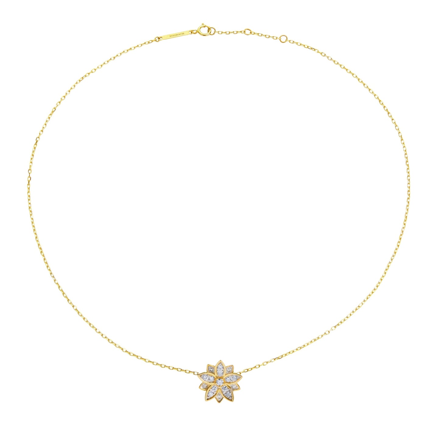 Eternal Bloom™ 14K Gold Diamond Flower Choker / Necklace BLOOMTINE | Earth Angel HQ