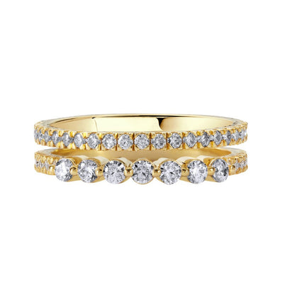 Illuminess™ Gold Vermeil Combi Stack Ring