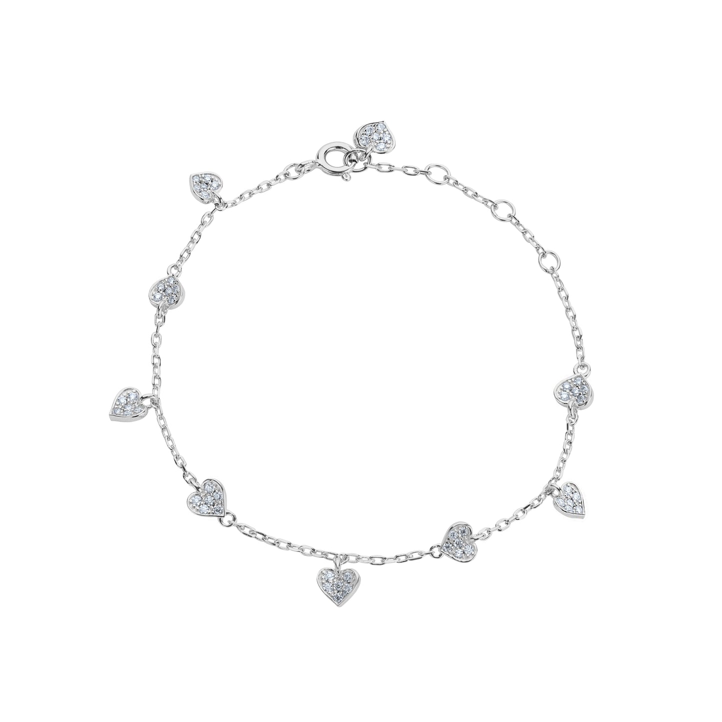 Where There Is Love, There Is Magic' Heart Bracelet In Sterling Silver image 2