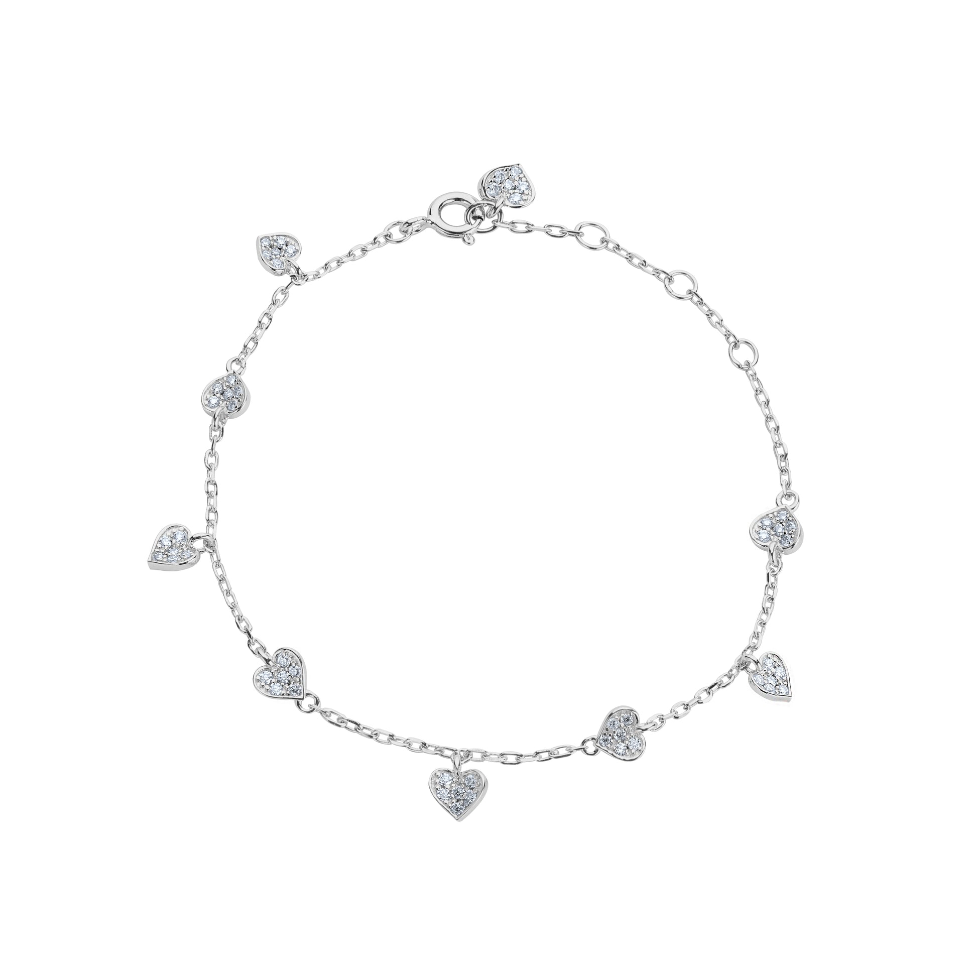 Where There Is Love, There Is Magic' Heart Bracelet In Sterling Silver image 2