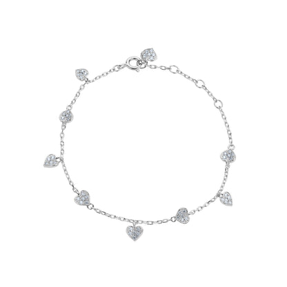 Where There Is Love, There Is Magic' Heart Bracelet In Sterling Silver image 2