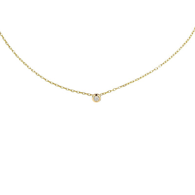 Illuminess™ Gold Vermeil 'Light Inside Her' Single Stone Necklace