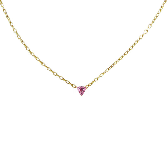Illuminess™ Gold Vermeil Pink Trillion Necklace