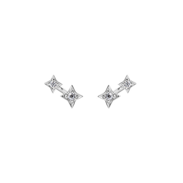 Illuminess™ Sterling Silver Shooting Star Studs