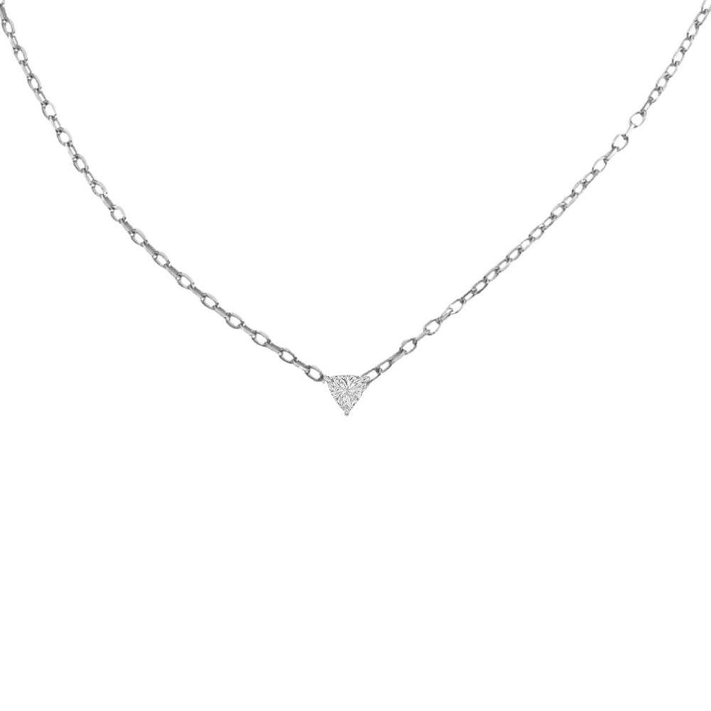 Illuminess™ Sterling Silver Trillion Necklace
