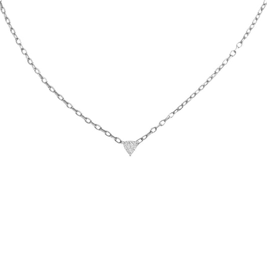 Illuminess™ Sterling Silver Trillion Necklace