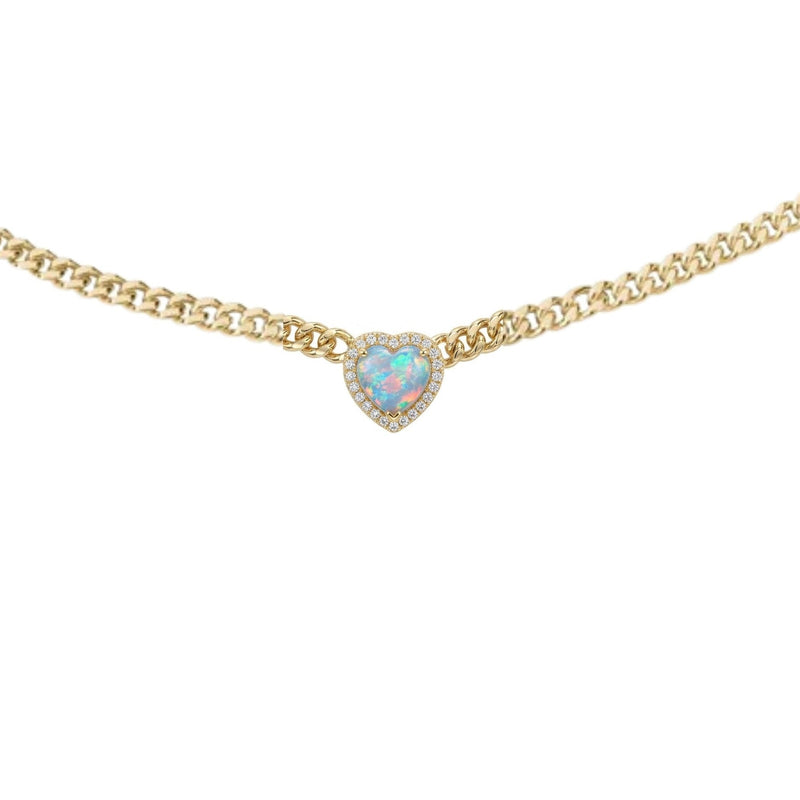Close-up of 14k gold PVD plated 316L stainless steel chain showing high-polish finish and authentic gold tone. Fire opal