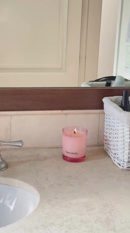 Plumphoria | Glitter Bomb™ Luxury Gift Candle In Plum & Rose 230G