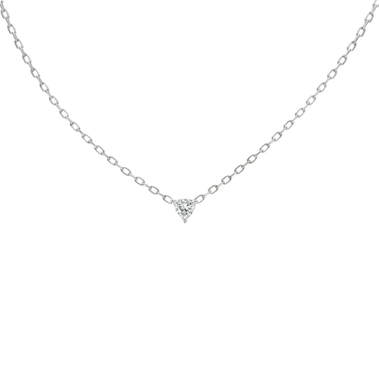 Illuminess™ Sterling Silver Trillion Necklace BLOOMTINE | Earth Angel HQ